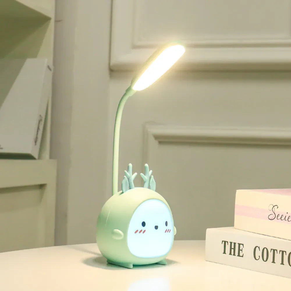 Desk Lamp Eye Protection Night Light Cartoon Desk Lamp Light for Children Kids Reading Study Bedroom Living Room
