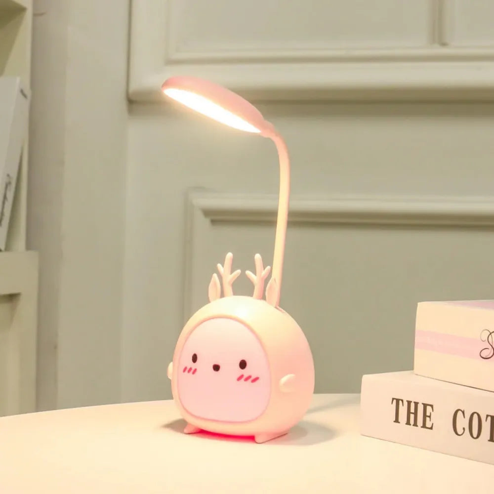 Desk Lamp Eye Protection Night Light Cartoon Desk Lamp Light for Children Kids Reading Study Bedroom Living Room