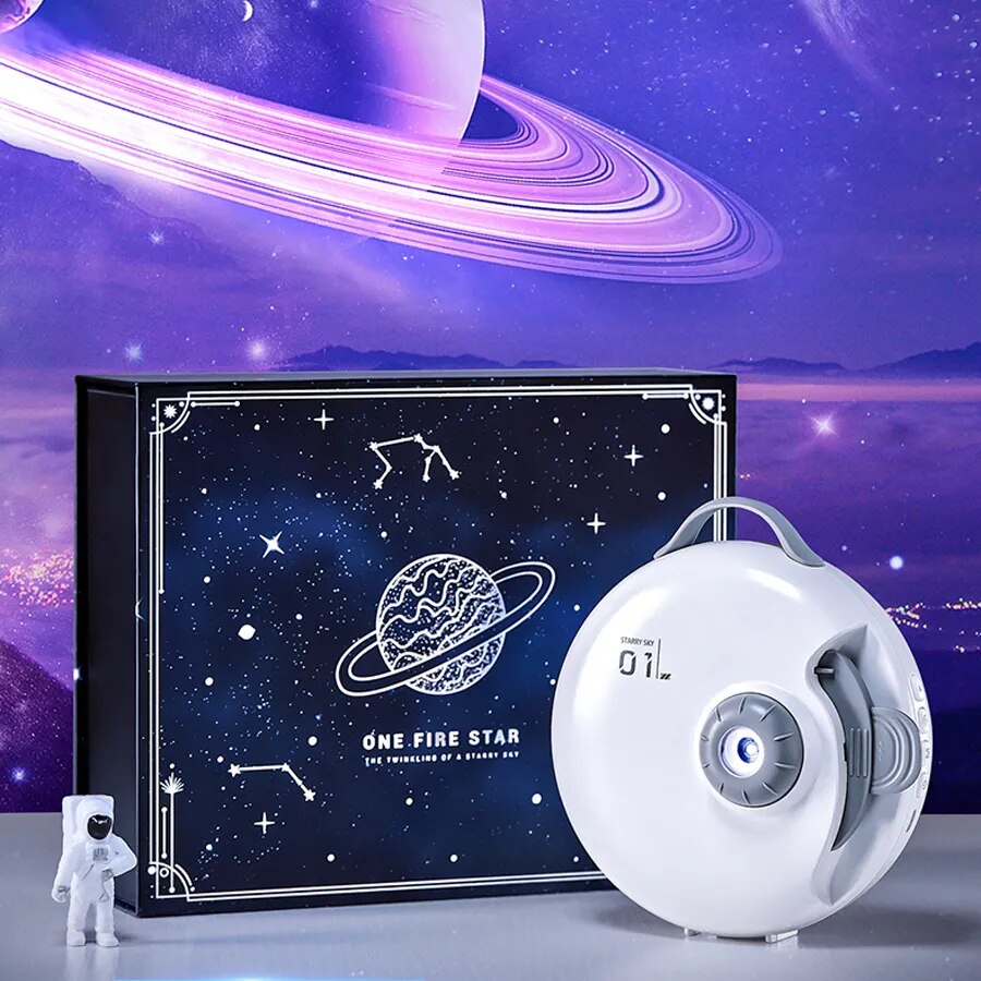 Projector Night Light Star Sky Night Lamp For Bedroom Home Decorative Kids 32 Films Bluetooth HD Galaxy