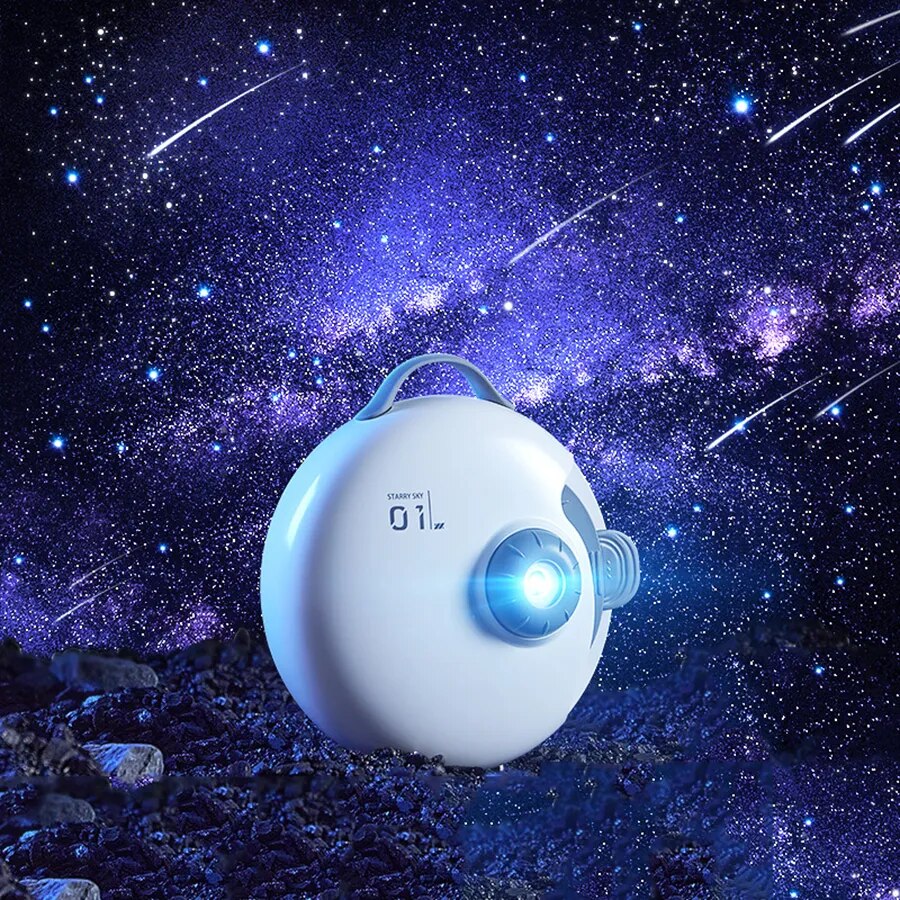 Projector Night Light Star Sky Night Lamp For Bedroom Home Decorative Kids 32 Films Bluetooth HD Galaxy