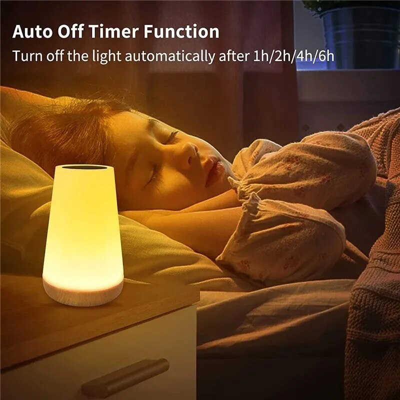 Touch Night Light Portable Dimmable Table Bedside Lamps for Bedroom