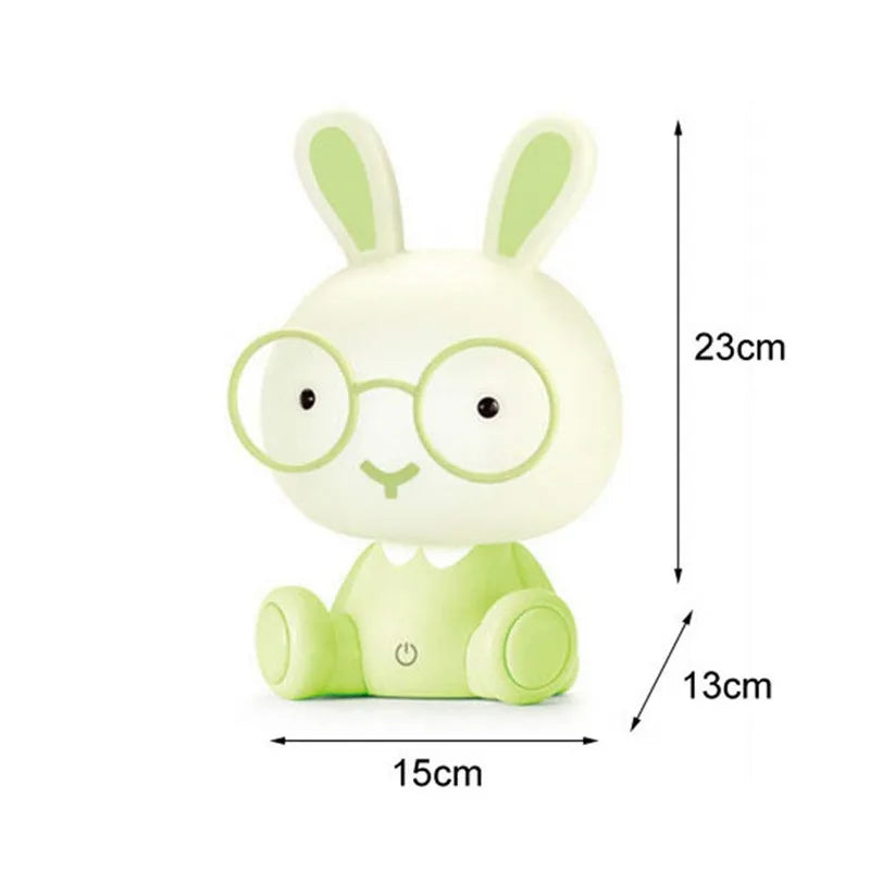 Bunny Cartoon LED Night Light Touch Table Lamp Baby Kids Room Bedside