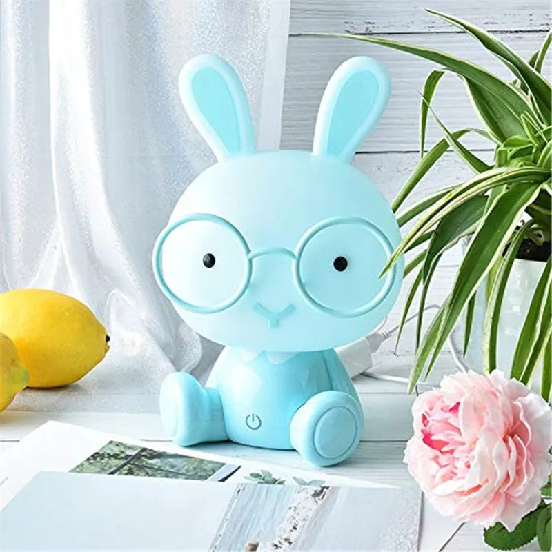 Bunny Cartoon LED Night Light Touch Table Lamp Baby Kids Room Bedside