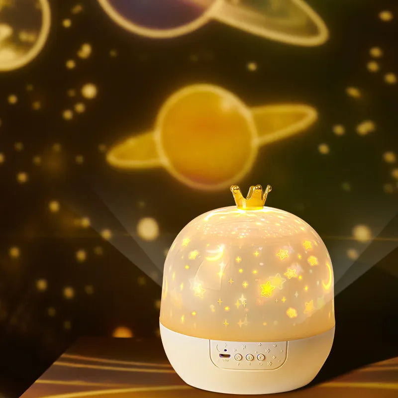 Galaxy Light Projector Star Night Light with Speaker Remote Controller Rechargeable Rotate LED Lamp