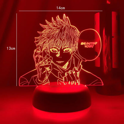 Lamp Jujutsu Kaisen Satoru Gojo LED Night Light for Bedroom Decor Birthday Gift