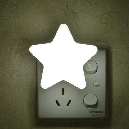 Star Shape LED Night Light Remote Control Socket Lamp Bedroom Decor Bedside Wall Lights Home Kids Child Baby Sleep Night Lights