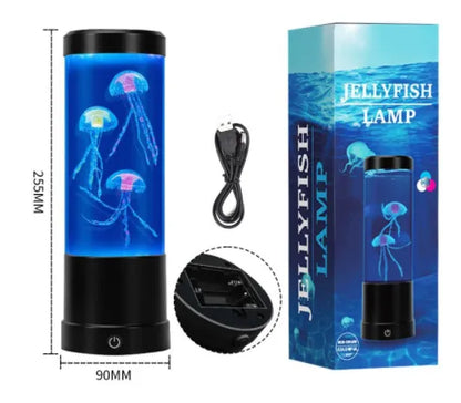 Jellyfish Lamp Bedroom Bedside Ambient Light USB/Battery Charging Night Light Gift Desktop Decoration