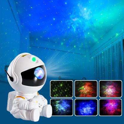 Galaxy Star Projector LED Night Light Starry Sky Astronaut Projectors Lamp For Decoration Bedroom