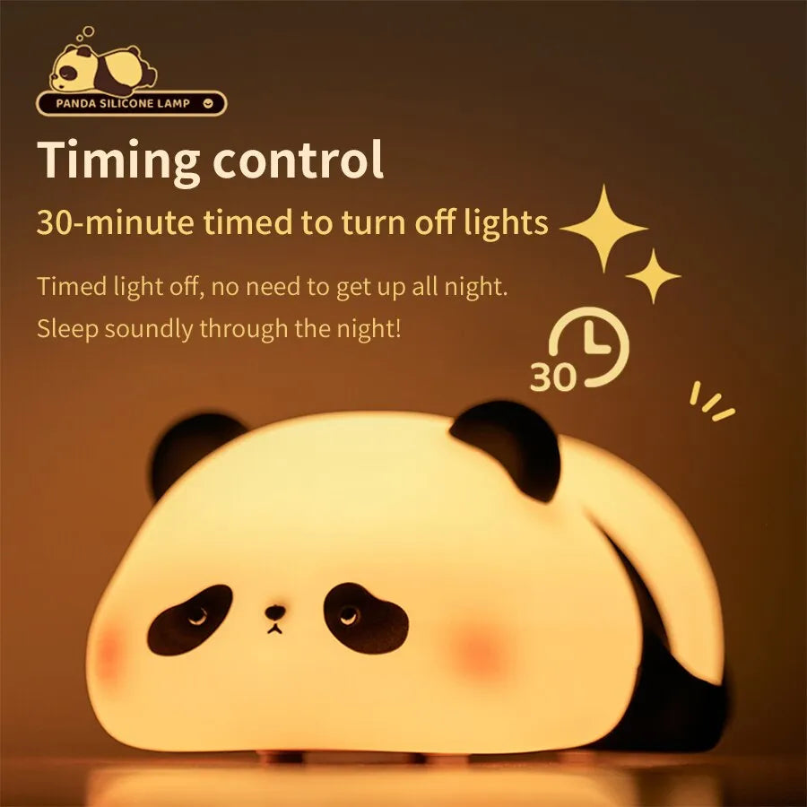 LED Night Light Touch Sensor Cartoon Kid's Nightlights Silicone