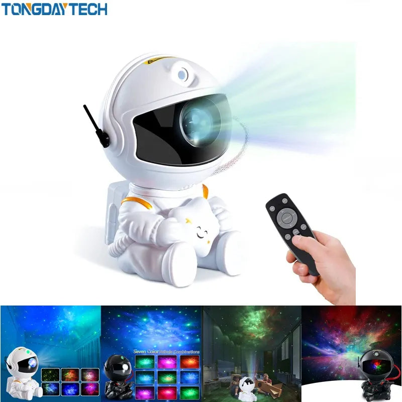 Galaxy Star Projector LED Night Light Starry Sky Astronaut Projectors Lamp For Decoration Bedroom